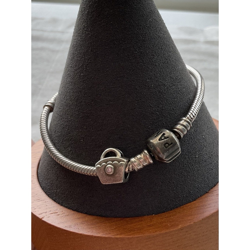 Pandora ALE 925 Sterling Silver Charm Bracelet Purse Handbag Charm